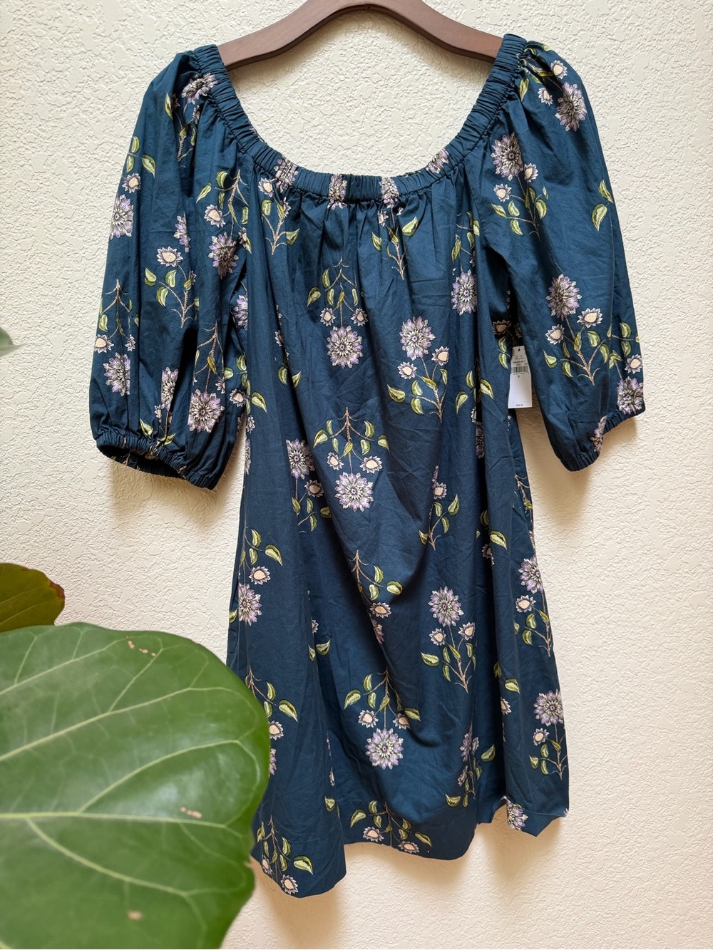 Old Navy Navy Blue Floral Mini Dress